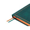 Ежедневник недатированный А5 "Royal", зеленый с бронзовым срезом