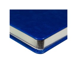 Ежедневник недатированный А5 "Megapolis Nebraska", ярко-синий с серебристым обрезом