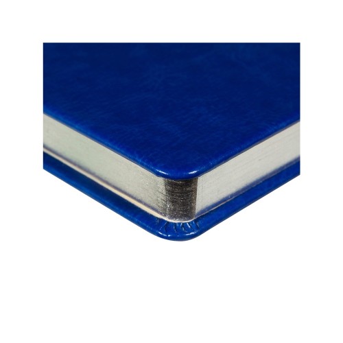 Ежедневник недатированный А5 "Megapolis Nebraska", ярко-синий с серебристым обрезом