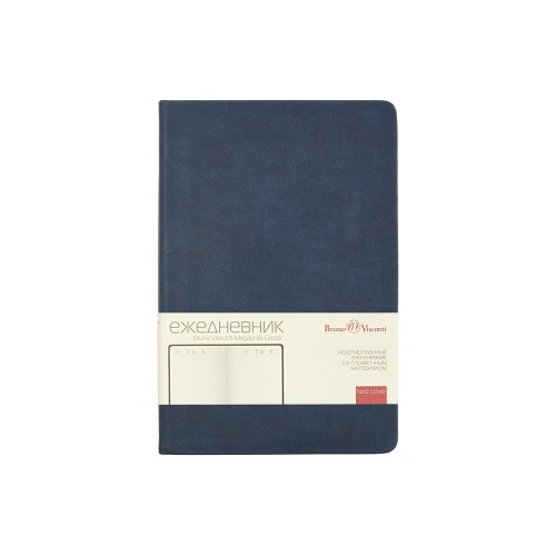 Ежедневник недатированный А5 "Megapolis Classic", темно-синий