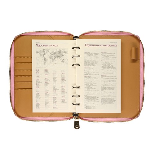 ЕЖЕДНЕВНИК недатированный А5- "RIVIERA. ZEFIR" (РОЗОВЫЙ ЗЕФИР)