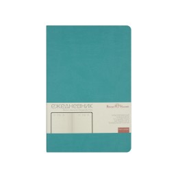Ежедневник А5 недатированный «Megapolis Velvet Flex», морская волна