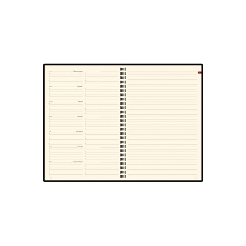 Еженедельник недатированный А5 «Concept», красный (Р)