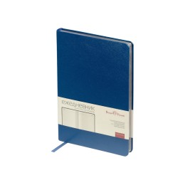 Ежедневник недатированный А5 «Megapolis», синий (серебряный обрез)