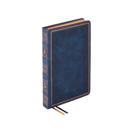 Ежедневник недатированный А5 "Royal", синий с бронзовым срезом