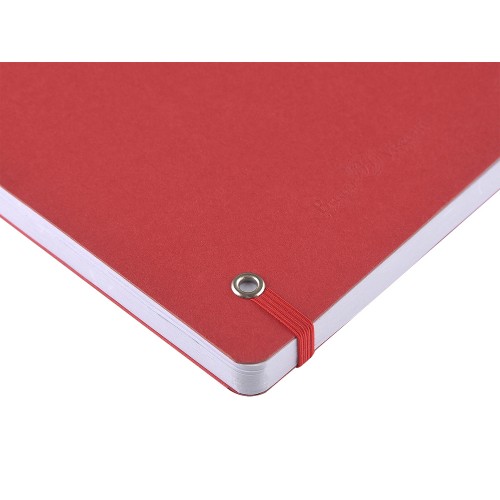 Ежедневник недатированный на гребне А5 "Pragmatic", красный