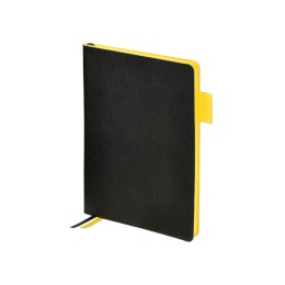 Ежедневник недатированный А5 "Boston", черный (желтый обрез)