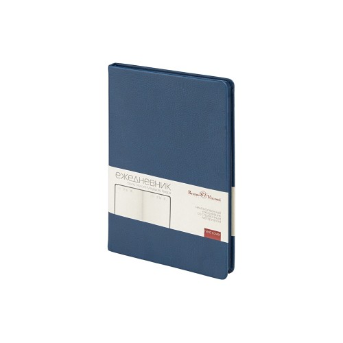 Ежедневник недатированный А5 "Megapolis Nappa", темно-синий