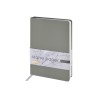 Ежедневник с каменной бумагой недатированный А5 "Carrara", серый