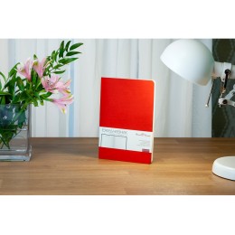 Ежедневник А5 недатированный «Megapolis Velvet Flex», красный