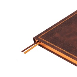 Ежедневник недатированный А4 "Royal", коричневый с бронзовым срезом