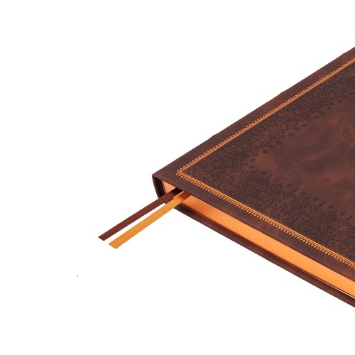 Ежедневник недатированный А4 "Royal", коричневый с бронзовым срезом