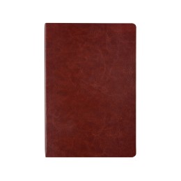 Ежедневник недатированный А5 "Megapolis Nebraska Flex", коричневый с золотым обрезом