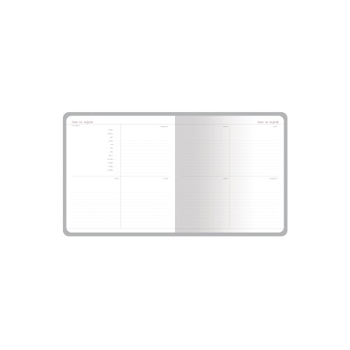 Еженедельник с каменной бумагой А5+ "Carrara", черный