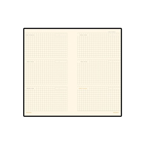 Еженедельник недатированный А6 «Metropol», черный