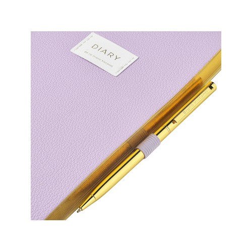 Ежедневник недатированный А5 "Zefir" с нашивкой, сиреневый