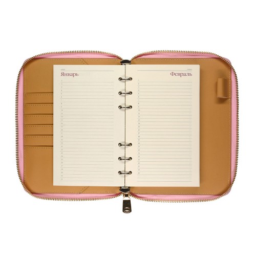 ЕЖЕДНЕВНИК недатированный А5- "RIVIERA. ZEFIR" (РОЗОВЫЙ ЗЕФИР)