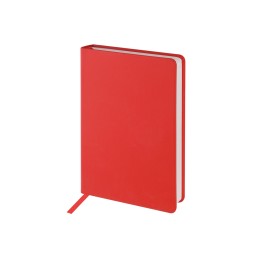 Ежедневник с каменной бумагой недатированный А5 "Carrara", красный