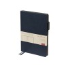 Ежедневник недатированный А5 «Boston», темно-синий (серый обрез)