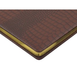 Ежедневник недатированный А5 "Amazonia", коричневый с золотым обрезом