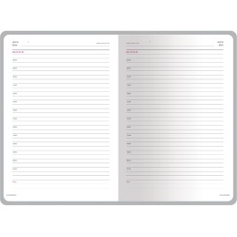 Ежедневник недатированный А5 "Sidney Nebraska", синий (серебряный обрез, серебряные уголки)