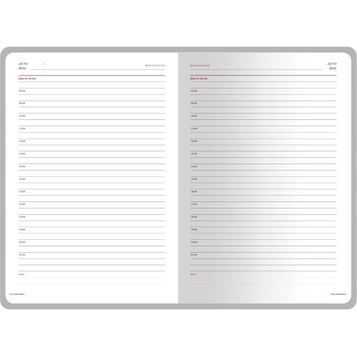 Ежедневник недатированный А5 "Sidney Nebraska", синий (серебряный обрез, серебряные уголки)