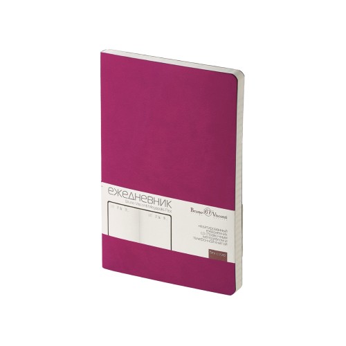 Ежедневник А5 недатированный «Megapolis Velvet Flex», темно-розовый
