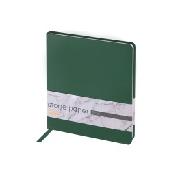 Еженедельник с каменной бумагой А5+ "Carrara", зеленый