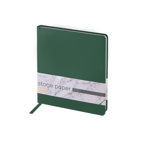 Еженедельник с каменной бумагой А5+ "Carrara", зеленый