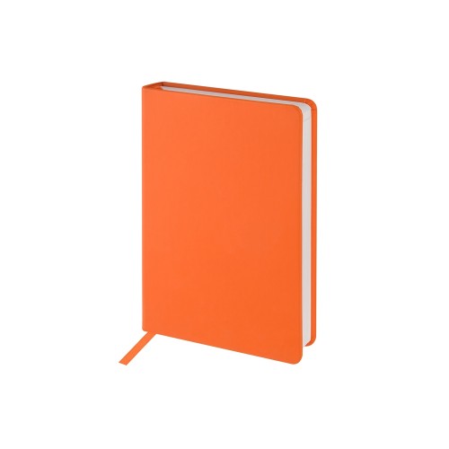 Ежедневник с каменной бумагой недатированный А5 "Carrara"», оранжевый