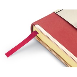 Ежедневник А5 недатированный «Chelsea», бордовый (золотистый кант и срез)