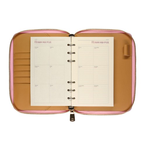 ЕЖЕДНЕВНИК недатированный А5- "RIVIERA. ZEFIR" (РОЗОВЫЙ ЗЕФИР)