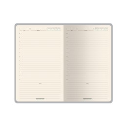 Ежедневник А5 недатированный «Chelsea», синий (серебристый кант и срез)