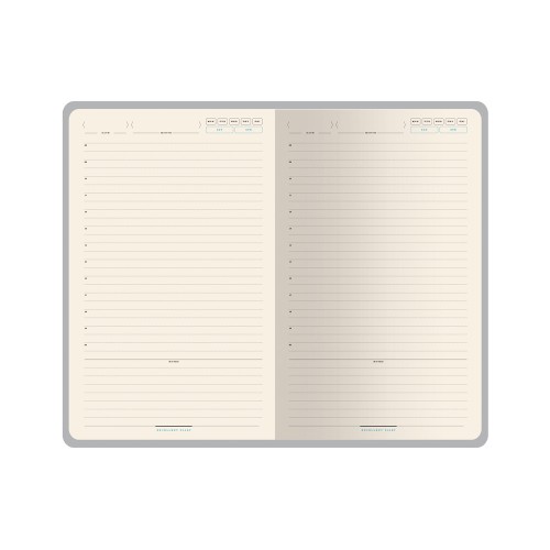 Ежедневник А5 недатированный «Chelsea», синий (серебристый кант и срез)