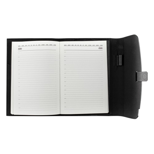 Ежедневник недатированный А5 "Senate" с магнитным клапаном, черный