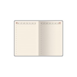 Ежедневник недатированный  А5 "LONDON" красный/темно-серый