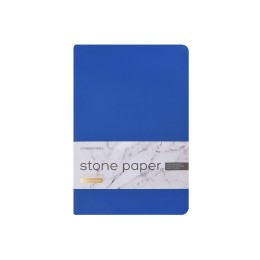 Ежедневник с каменной бумагой недатированный А5 "Carrara", синий