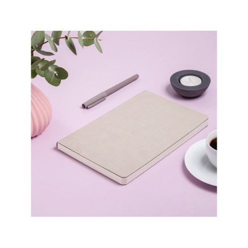 Ежедневник А5 недатированный «Megapolis Velvet Flex», бежевый