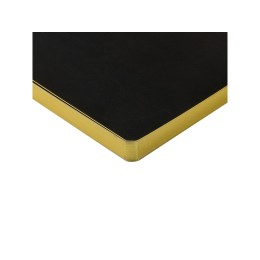 Ежедневник недатированный А5 "Megapolis Nebraska Flex", черный с золотым обрезом