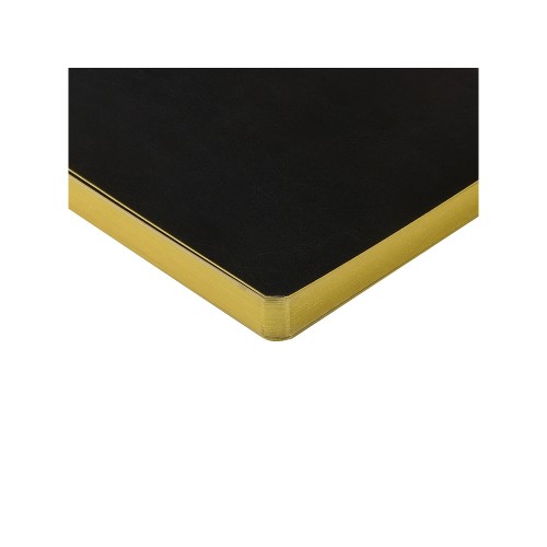 Ежедневник недатированный А5 "Megapolis Nebraska Flex", черный с золотым обрезом