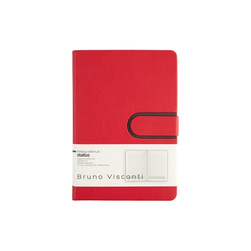 Ежедневник недатированный А5 "Status", красный