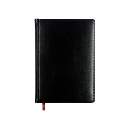 Ежедневник недатированный А5 "Sidney Nebraska", черный (белый обрез)