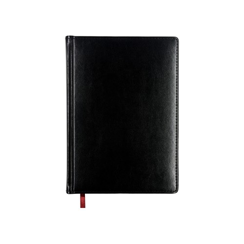 Ежедневник недатированный А5 "Sidney Nebraska", черный (белый обрез)