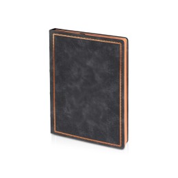 Ежедневник недатированный А4 "Royal", черный с бронзовым срезом