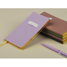 Еженедельник недатированный А6 "Morandi. Пыльная роза" с нашивкой, пыльно-розовый