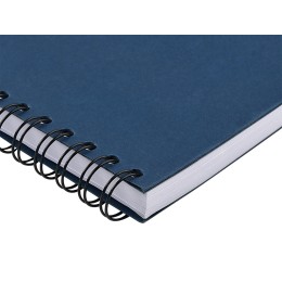 Ежедневник недатированный на гребне А5 "Pragmatic", темно-синий