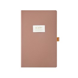 Ежедневник недатированный А5 "Morandi. Пыльная роза" с нашивкой, пыльно-розовый