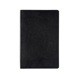 Ежедневник недатированный А5 "Megapolis Nebraska Flex", черный с серебристым обрезом
