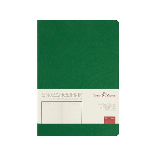 Ежедневник недатированный А5 "Megapolis Color Flex", зеленый