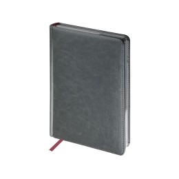 Ежедневник недатированный А5 "Sidney Nebraska", серый (серебряный обрез)